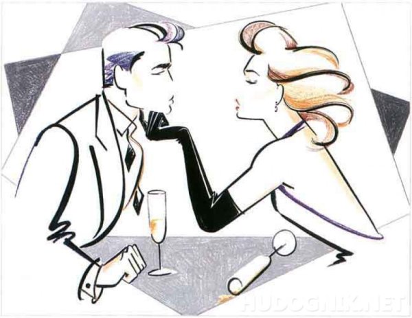 Влюбленные рисунок