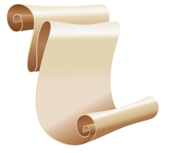 Рулон бумаги развернутый