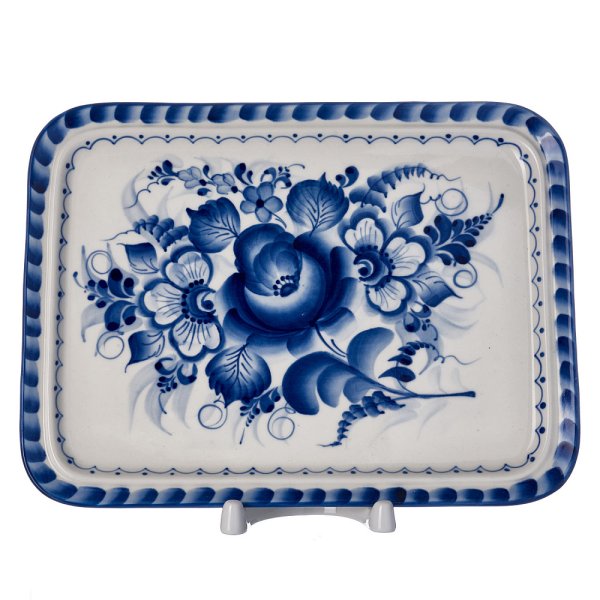 Поднос Жостово Гжель