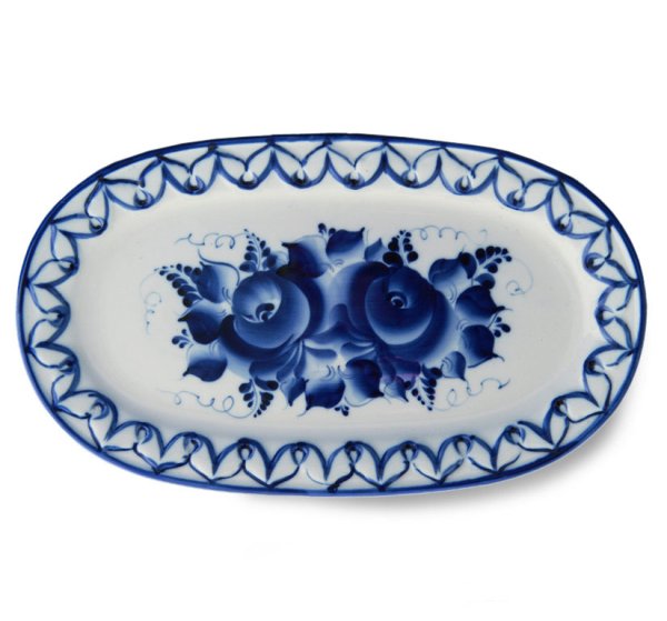 Гжельский фарфоровый завод поднос