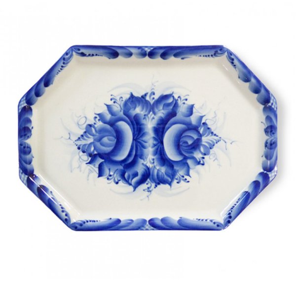 Гжельский фарфоровый завод поднос