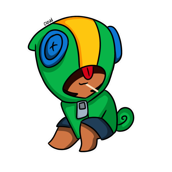 Персонаж из БРАВЛ старс Леон