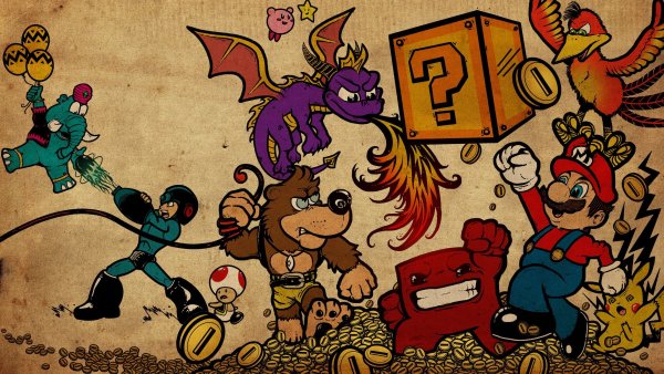 Обои в стиле игр