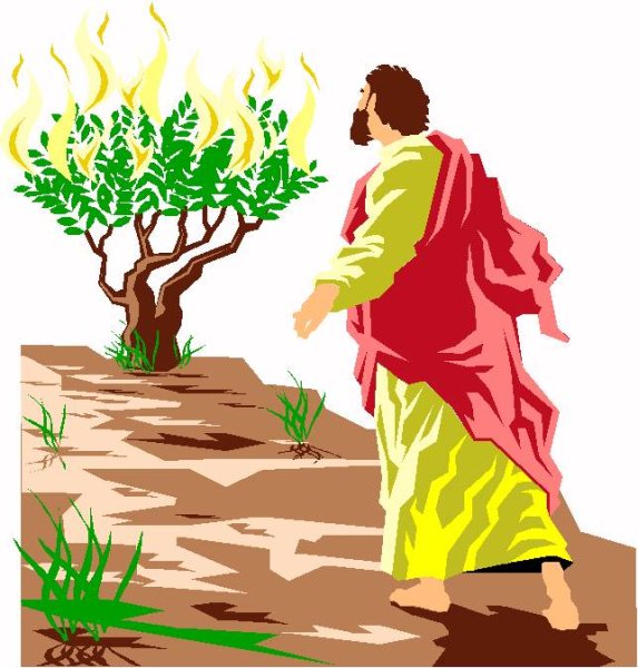 Рисунок Моисей выводит евреев из Египта