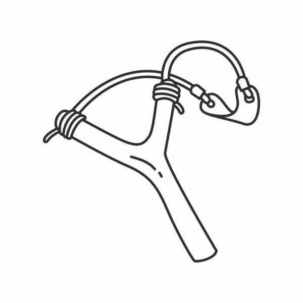 Рогатка иллюстрация