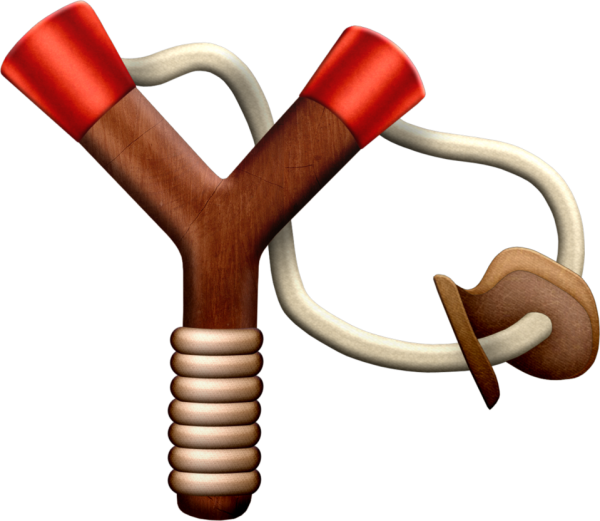 Рогатка на белом фоне