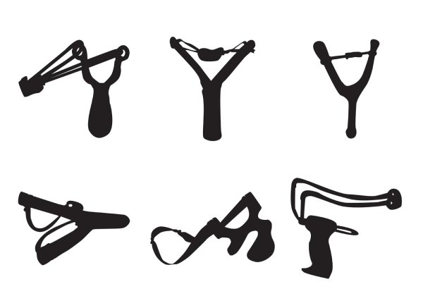 Рогатка рисовать