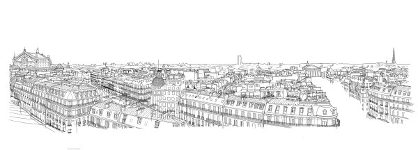 Панорама города Графика