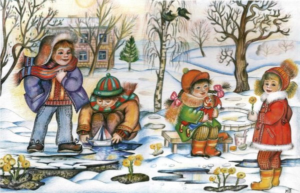 Картина ранняя Весна Нищева