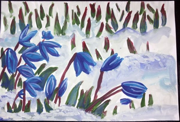 Рисунки детей на тему Весна