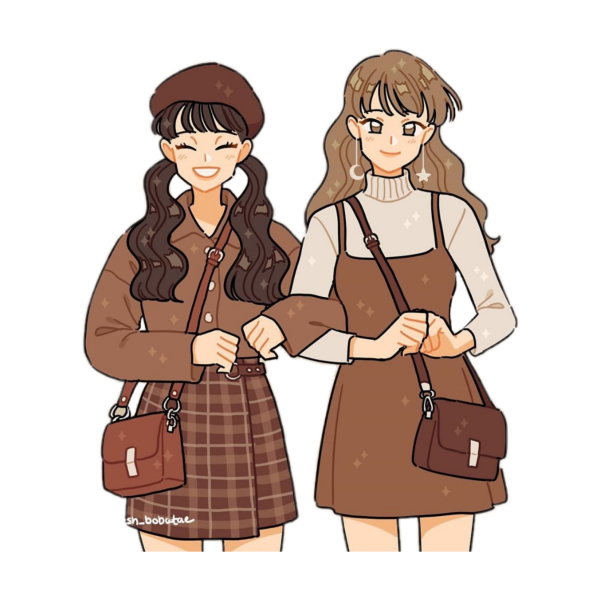 Рисунок девочки в стиле софт