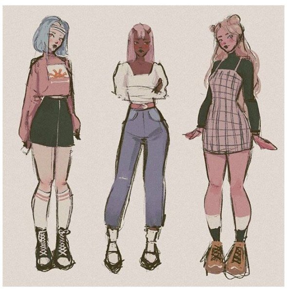 Модные стили рисования