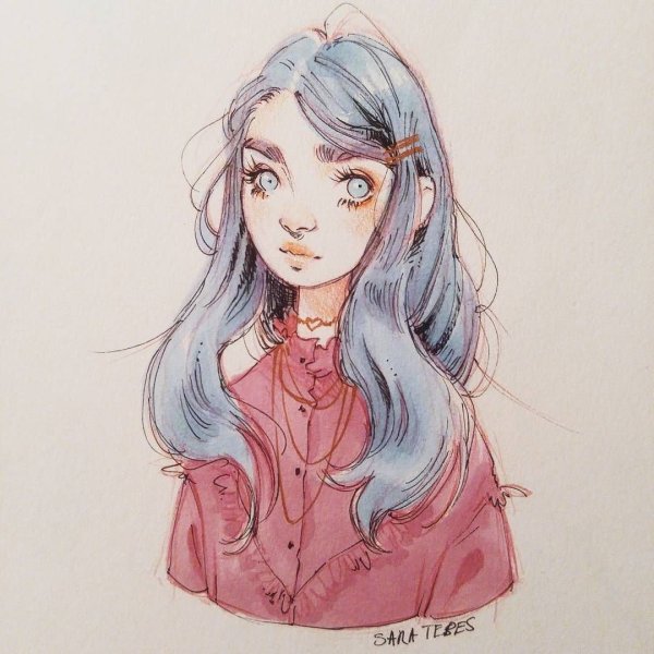 Арт девушки в разных стилях