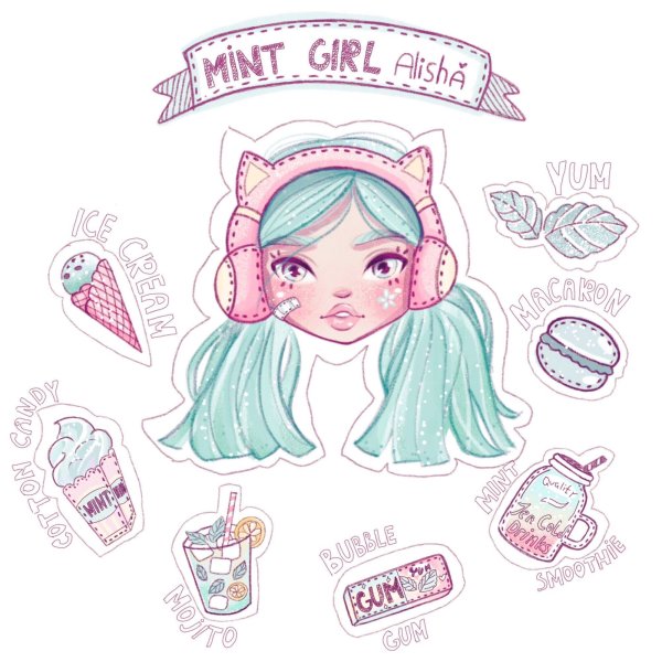 Наклейки для скетчбука