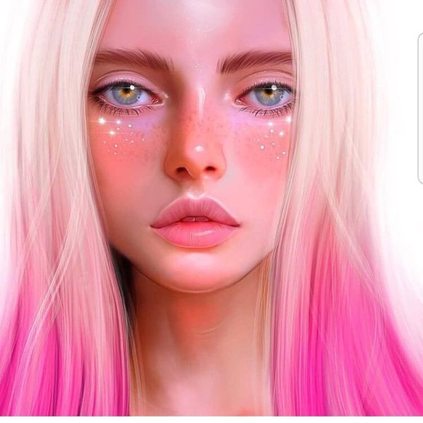 Портрет девушки Procreate