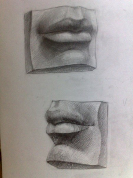 Губы Давида обрубовка