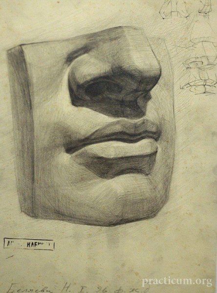 Гипсовый нос Академия художеств