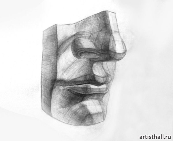 Губы Давида обрубовка