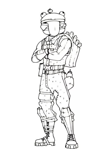 Раскраски ФОРТНАЙТ Ронин