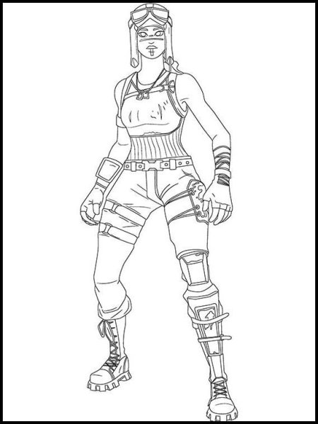 Раскраска игры ФОРТНАЙТ