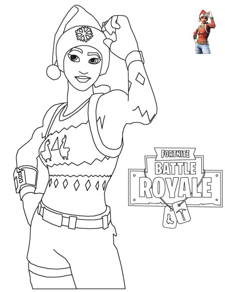 Раскраски ФОРТНАЙТ неоновая Рысь