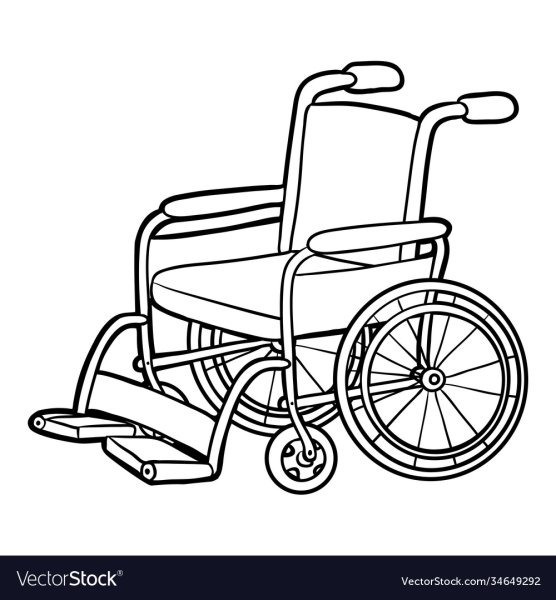 Инвалидная коляска вектор