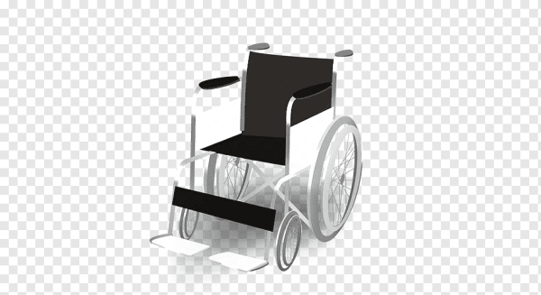 Инвалидное кресло вектор спереди