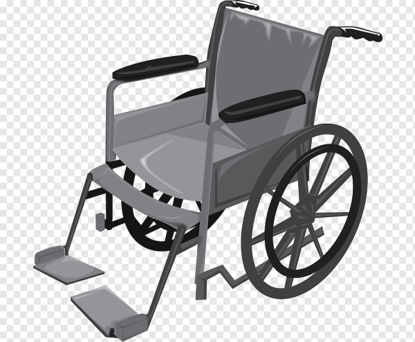 Инвалидное кресло вектор спереди