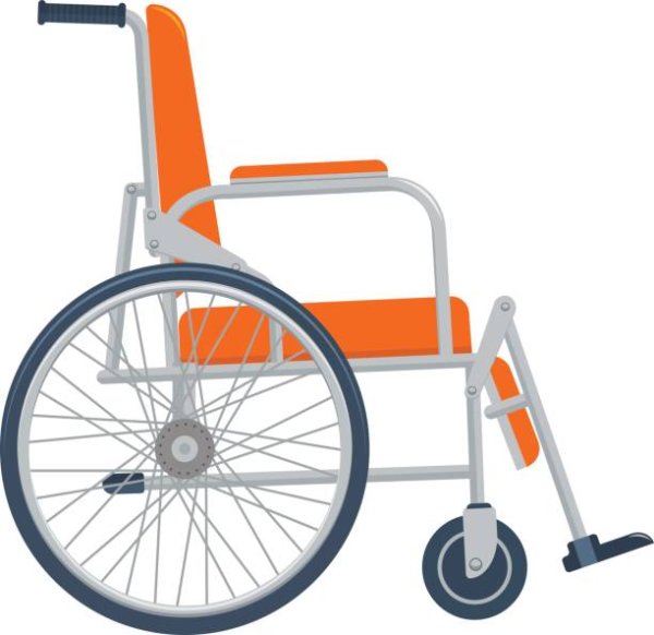 Инвалидная коляска вектор