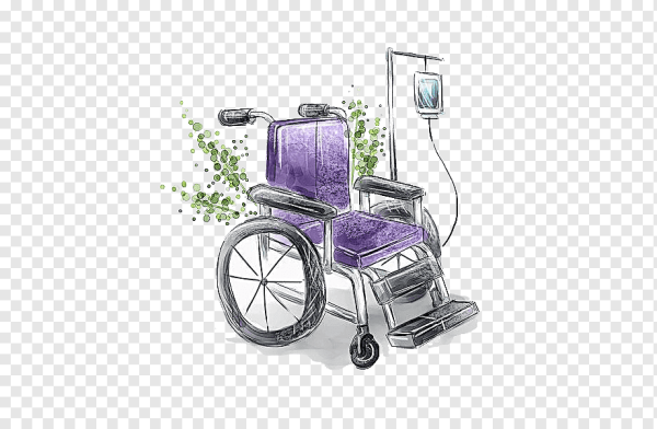 Инвалидное кресло нарисованное
