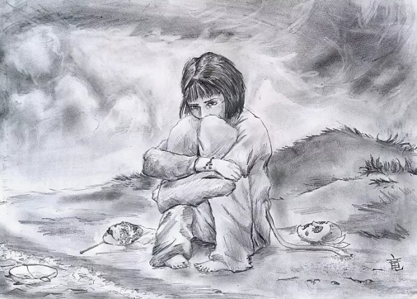 Грусть рисунок