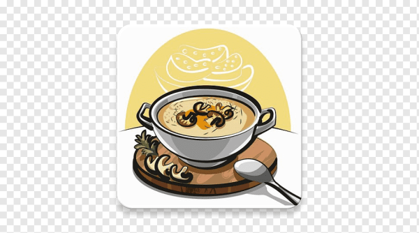 Суп рисунок на белом фоне