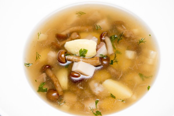 Грибной суп из опят