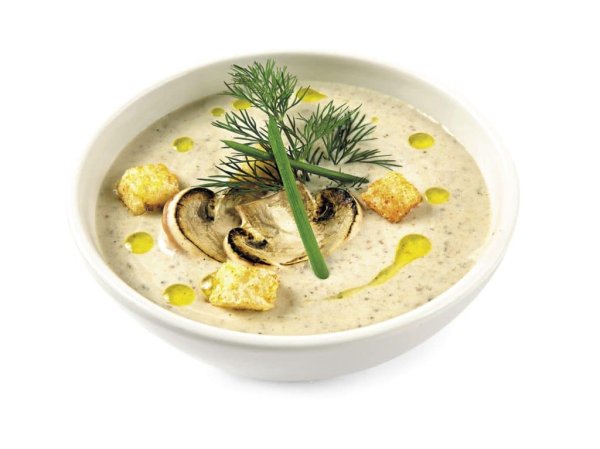 Сливочный суп с шампиньонами