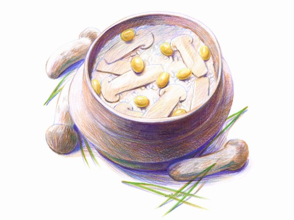 Рисуем суп акварелью