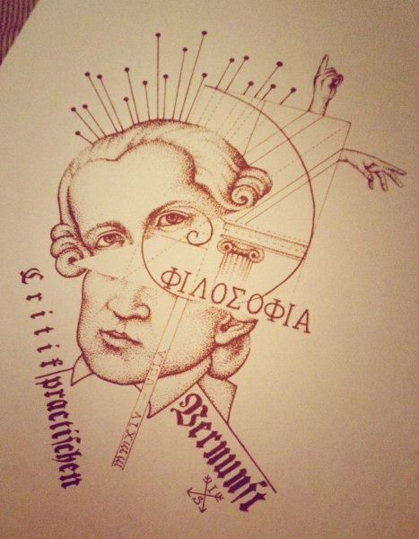 Иммануил кант рисунок