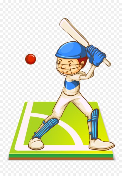 Мультяшный бейсболист