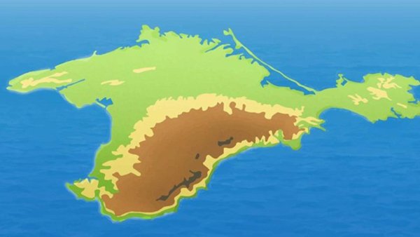 Полуостров Крым карта для детей