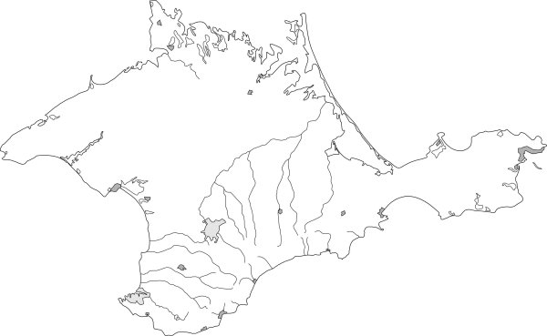 Карта Крыма для детей