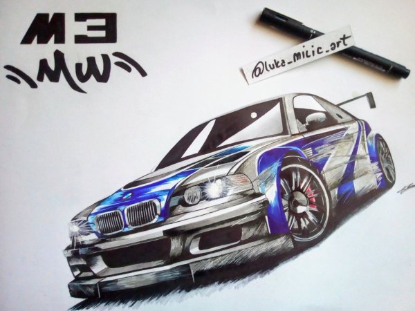 BMW m3 GTR арт