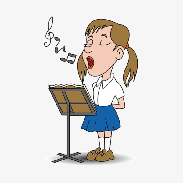 Пение на прозрачном фоне