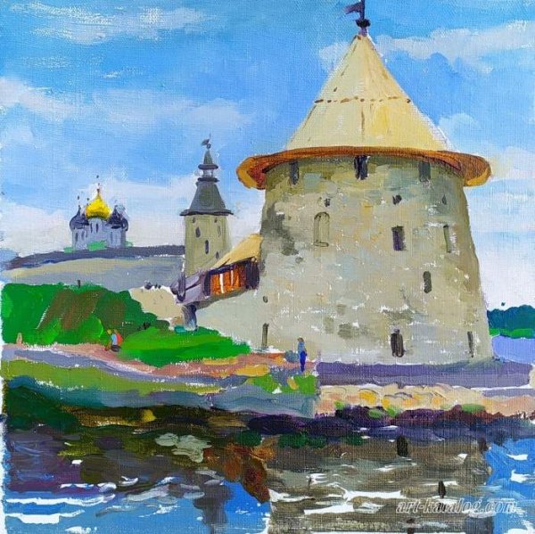 Стожаров художник картины Псковский Кремль