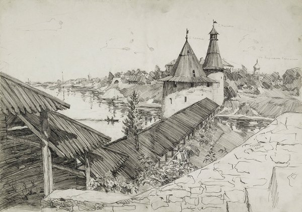 Нижегородский Кремль гравюра