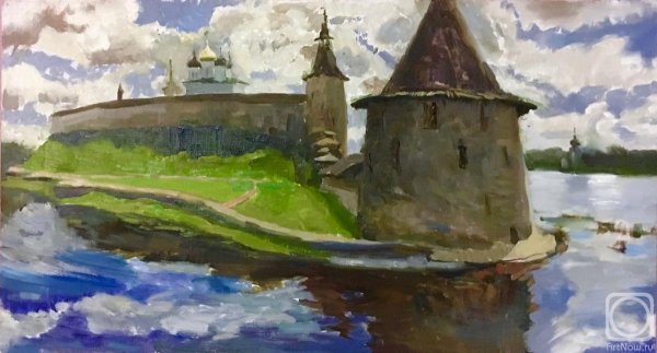 "Псковский Кремль" художник Стожарова