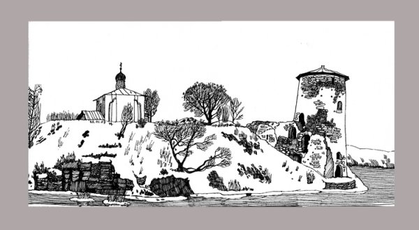 Псковская крепость Гравюры