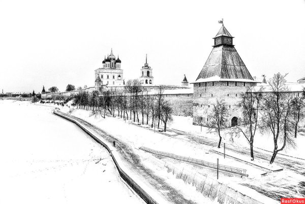 Псков Кремль Графика