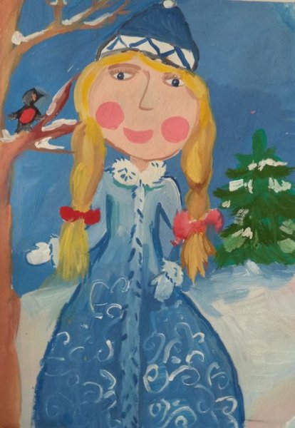 Красивый портрет Снегурочки