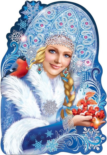 Снегурочка гуашью