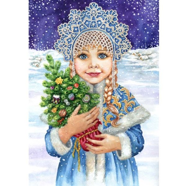 Портрет Снегурочки детский