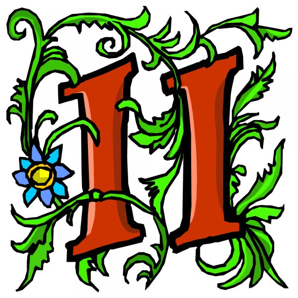 Цифра 11 красивая